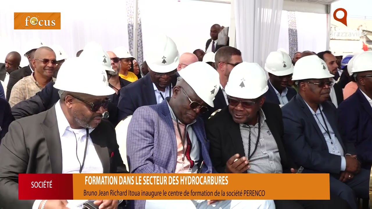 Bruno Jean Richard Itoua inaugure le centre de formation de la société PERENCO.