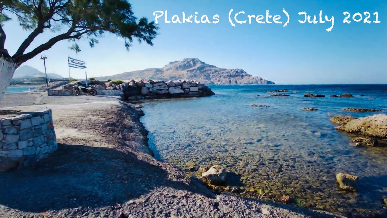 Crete (Greece) Morning Walk in Plakias - July 2021 (Πλακιάς)