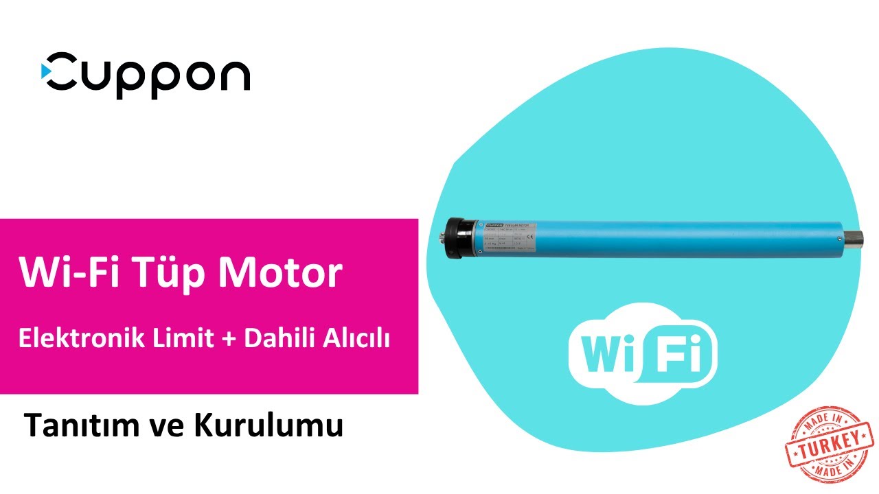 Cuppon CM59EW-140/10 Wi-Fi Alıcılı Tüp Motor Tanıtım ve Kurulum Videosu