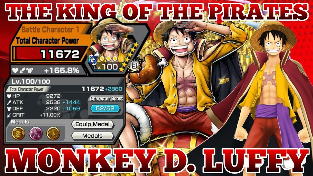 MONKEY D. LUFFY THE KING OF THE PIRATES GAMEPLAY | ONE PIECE BOUNTY RUSH | OPBR