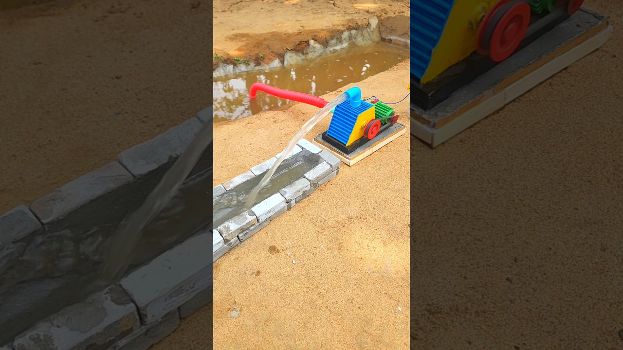 DIY Mini Water Motor Pump | Electric Motor Water Pump #waterpump #electrical #scienceproject