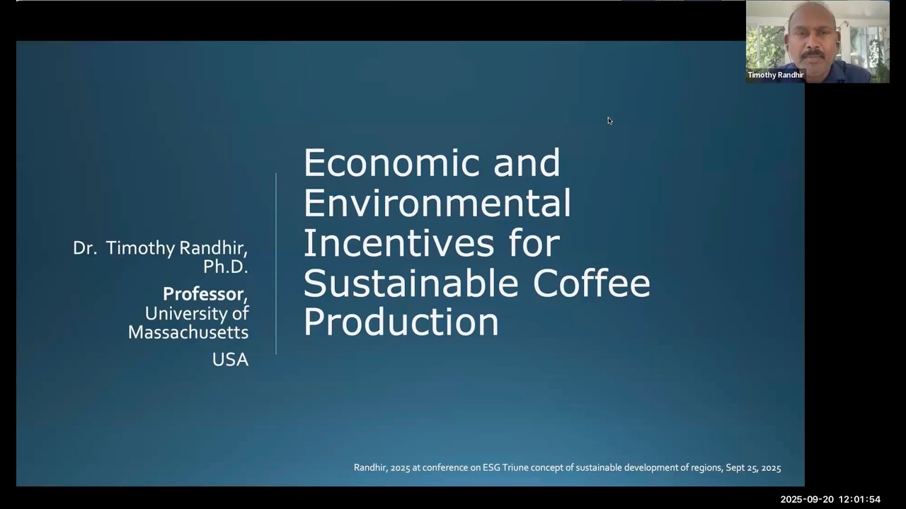 Economic and Environmental Incentives for Sustainable Coffee Production