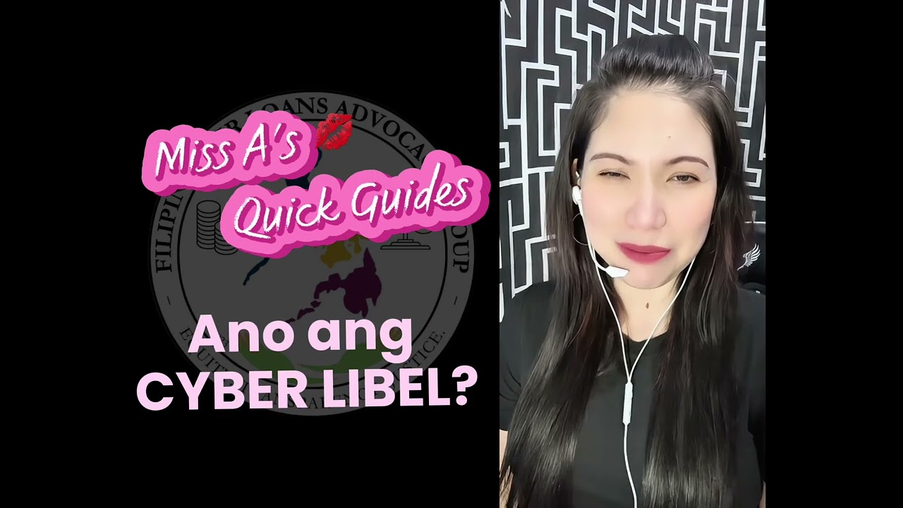 Miss A's Quick Guides: ANO ANG CYBER LIBEL?