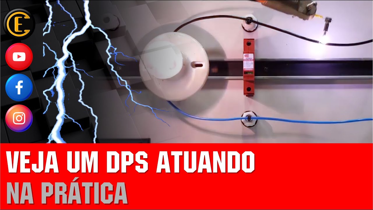 VEJA O DPS ATUANDO EM ALTA TENS&Atilde;O. SIMULAMOS UM SURTO EL&Eacute;TRICO. ⚡