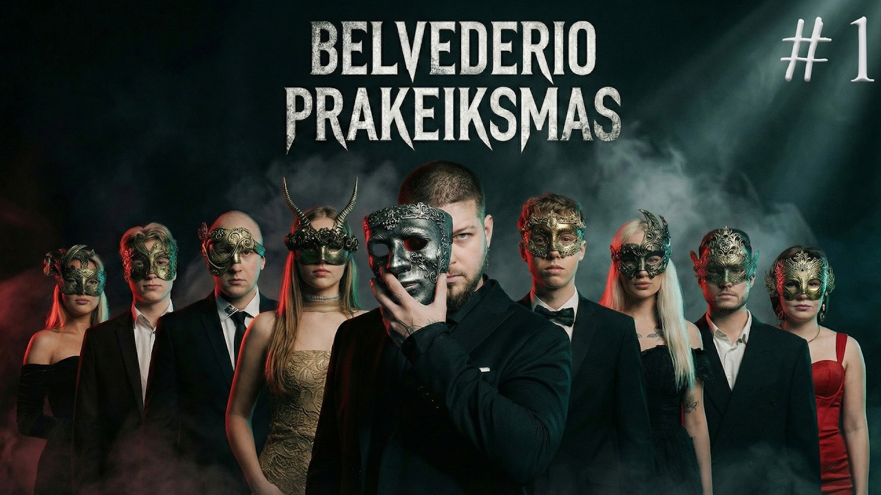 BELVEDERIO PRAKEIKSMAS – 1 epizodas: ATVYKIMAS | Kaukės nukrenta ir prasideda žaidimas