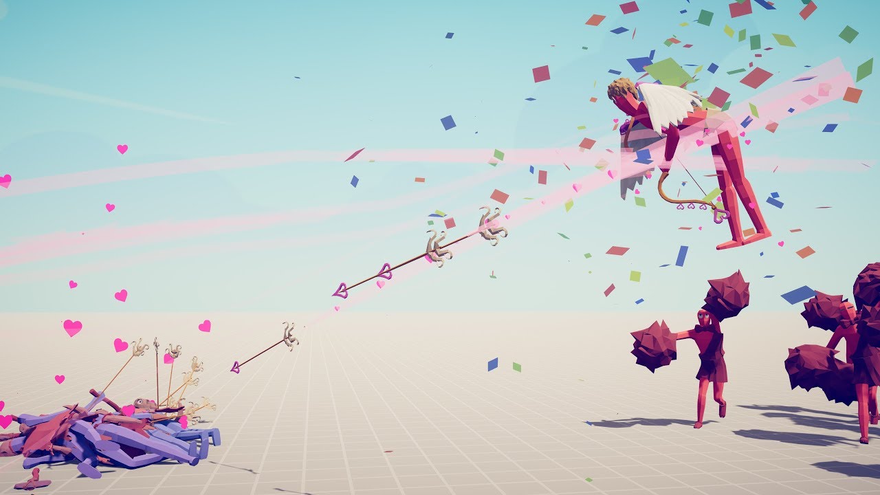 CUPID & 30 CHEERLEADERS vs EVERY FACTION - Totally Accurate Battle Simulator TABS
