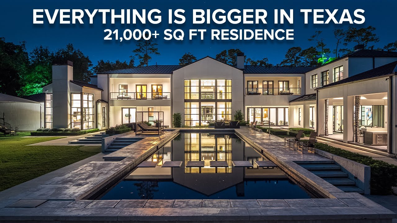 Extravagant 21,000 Square Foot Residence in Houston, Texas - DroneHub