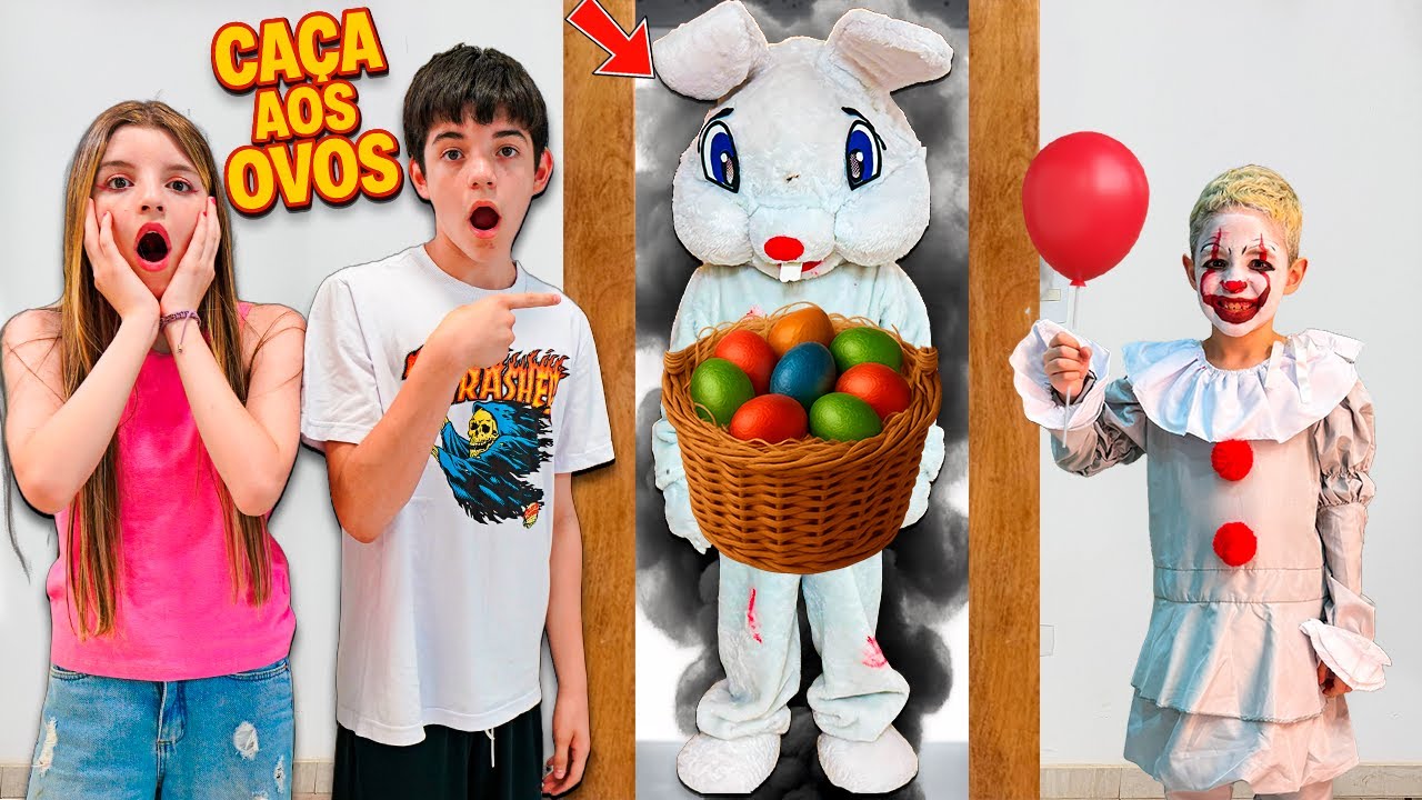 O COELHO MALVADÃO - CAÇA AOS OVOS DE PÁSCOA! QUEM VENCER VAI SABER QUEM É ELE!? - Parte 2
