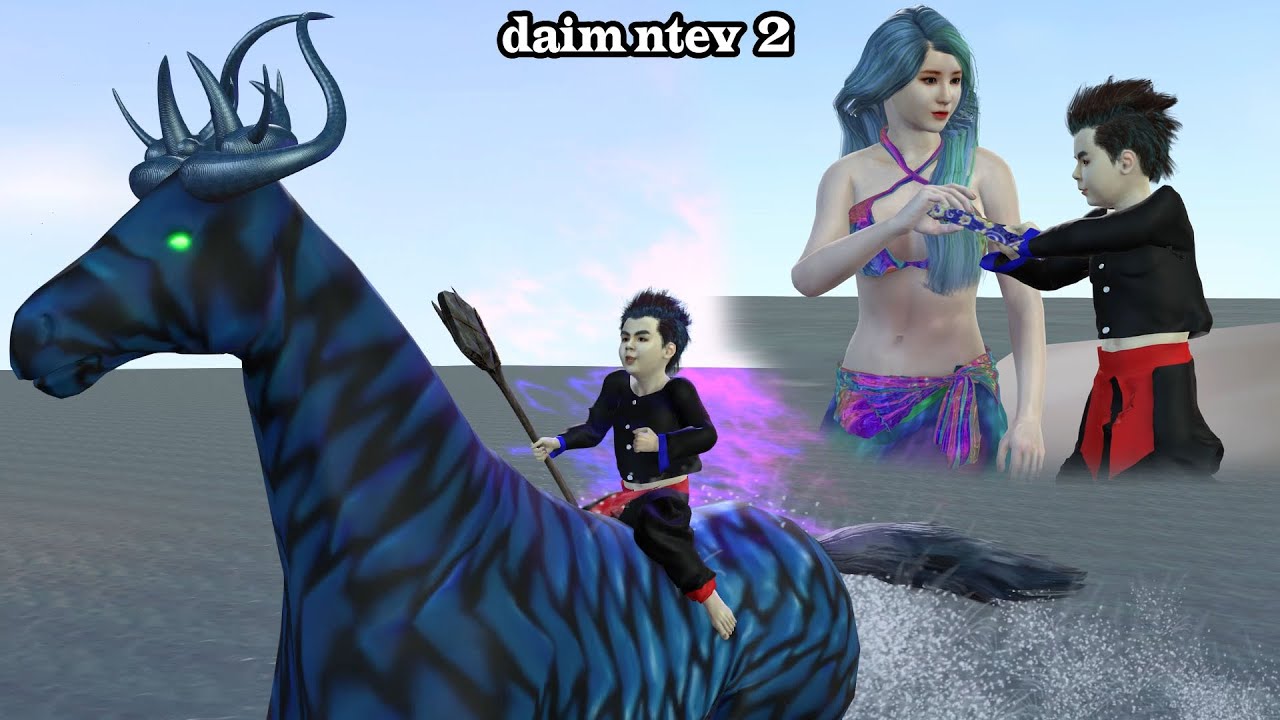 nkauj ntses thiab tub huab tais daim ntev hmong Animation 3d daim part 2