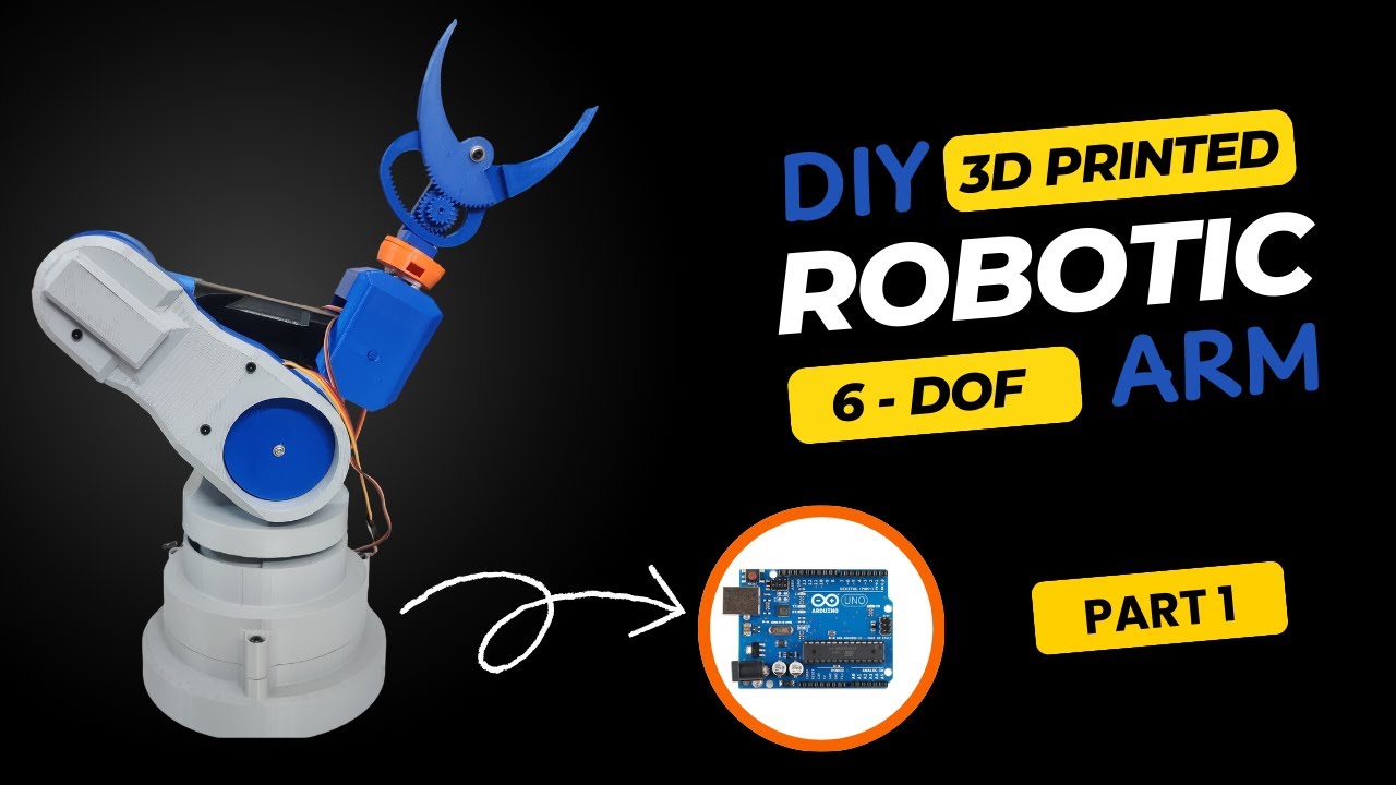 Building My First Ever 3D Printed Robotic Arm with Arduino | DIY Robot Arm Project (Part 1)