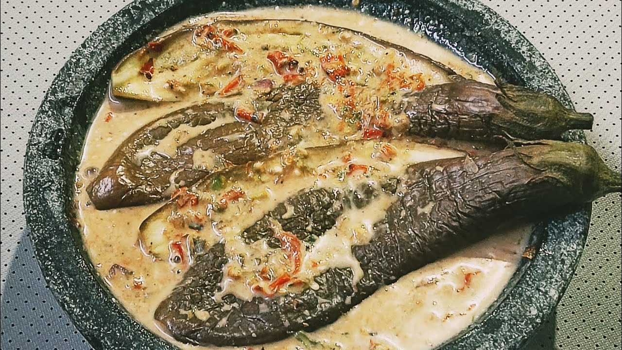SEDAP BANGET, GURIHNYA MERESAP SAMPAI KE DALAM || Pecak Terong Santan
