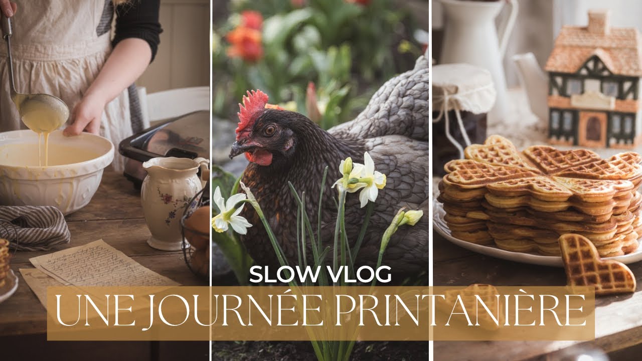 Slow VLOG | Des gaufres gourmandes & des fleurs au jardin