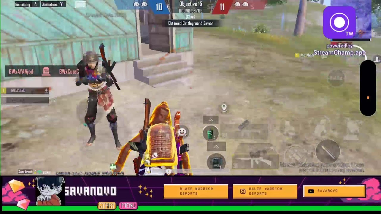 Broadcast powered by StreamChamp