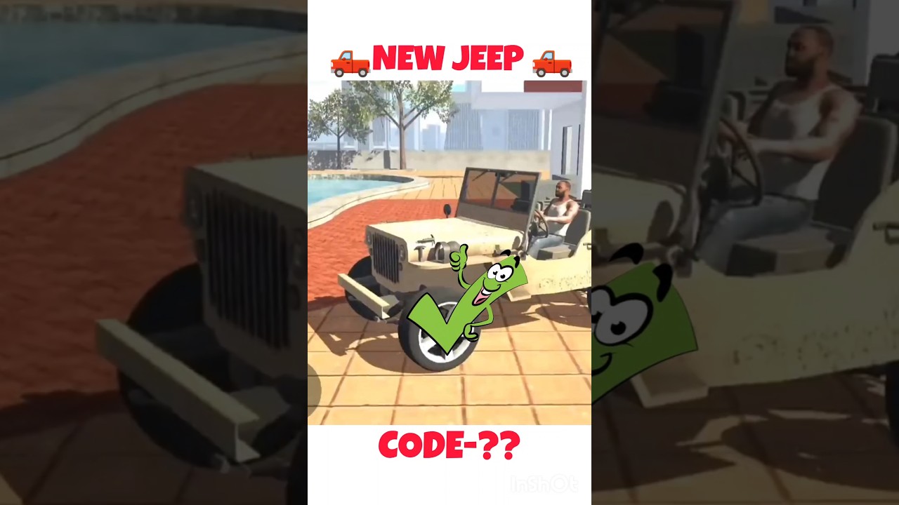 🤑💯Jeep Cheat code in Indian bike driving 3d Indian bike driving 3dnew update 