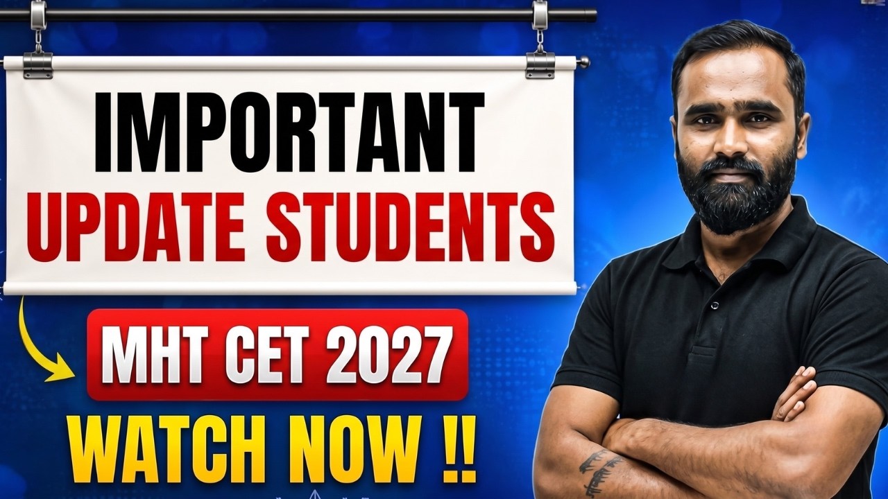 ⚠️IMPORTANT UPDATE !! for MHTCET 2027 Students | Pradeep Giri Sir