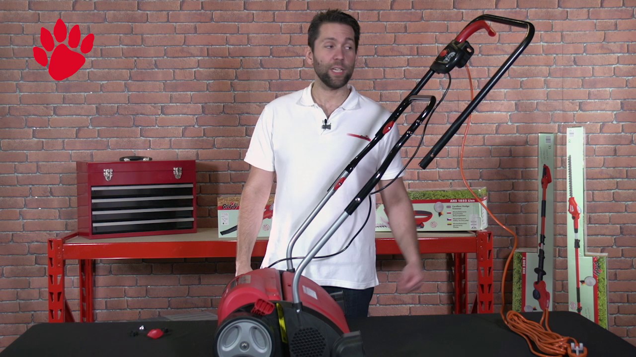 Grizzly Electric Scarifier Lawn Aerator ERV 1400 35 assembly guide