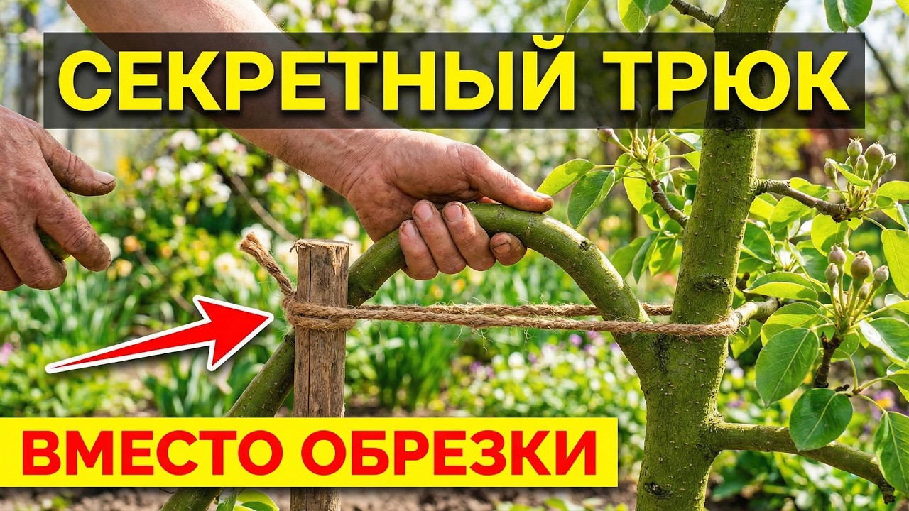 НЕ РЕЖЬТЕ ГРУШУ! Сделайте Это, и Ветки Усыплет Плодами