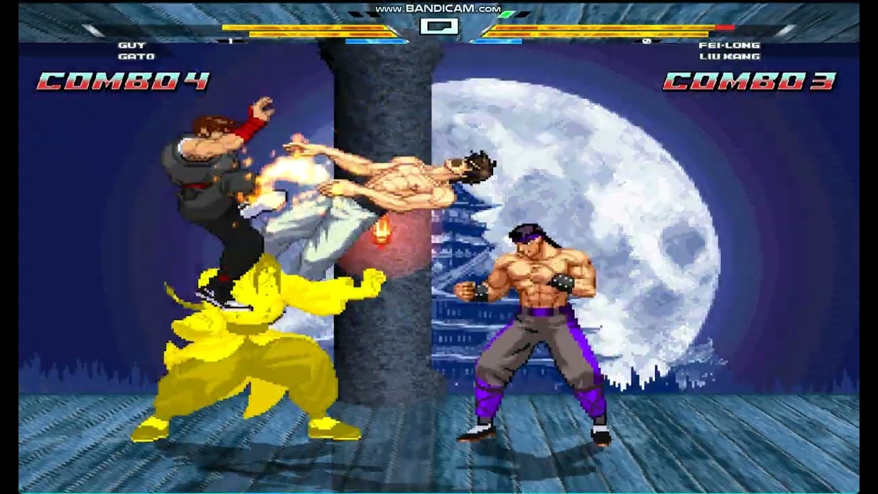Guy & Gato vs. Fei Long & Liu Kang