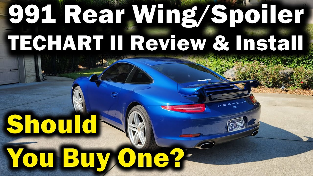 Review and Installation TECHART II Rear Wing for Porsche 911/991