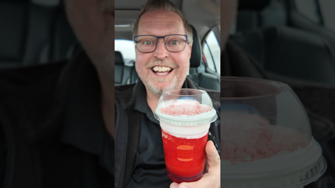 Обзор замороженной Fanta со вкусом клубники и сливок от Burger King #burgerking #frozen #strawber...