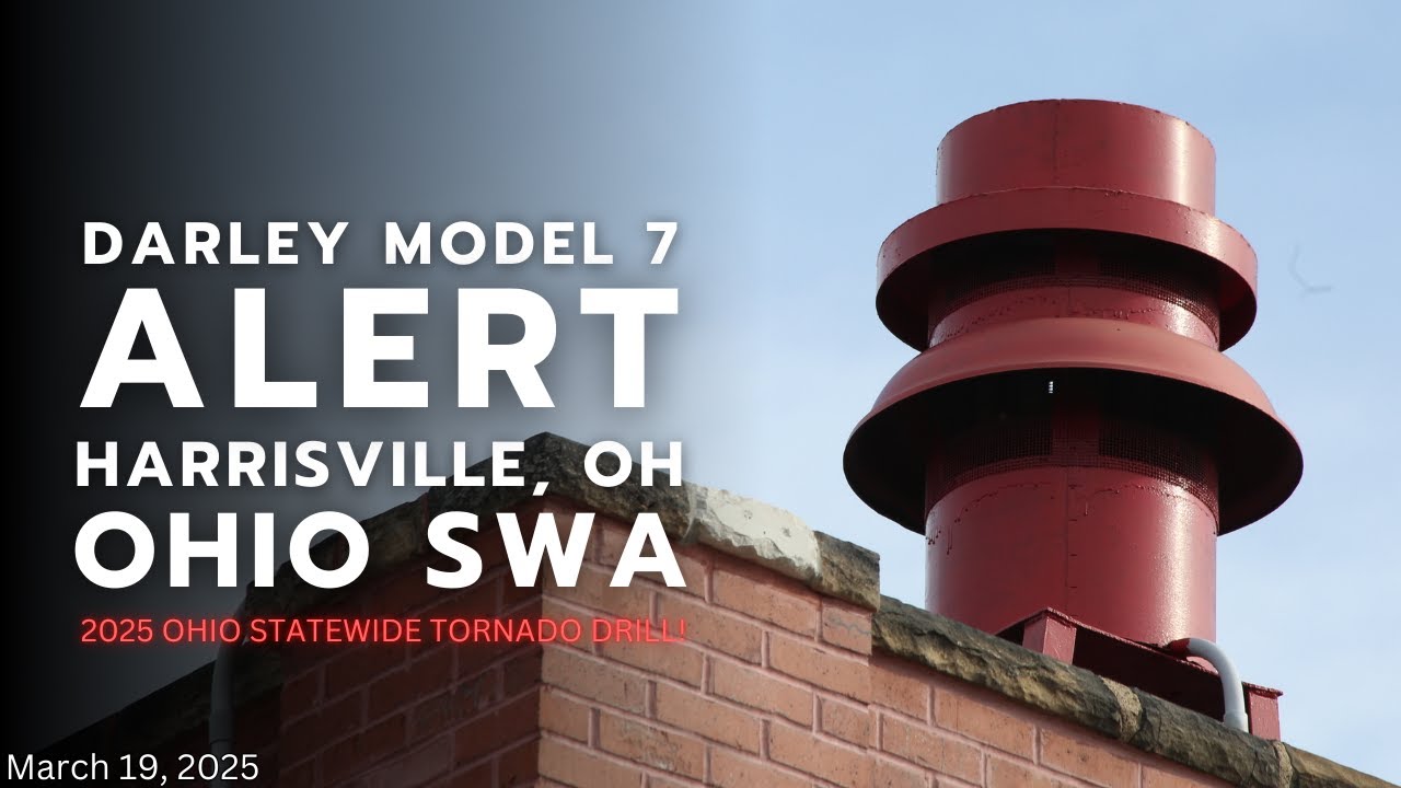 Darley Model 7 | Full Alert | Harrisville, OH (Harrison Co.) | 2025 Ohio Statewide Tornado Drill