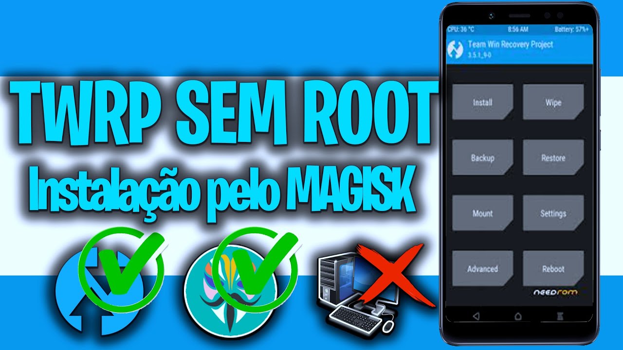 TWRP  INSTALAÇÃO PELO MAGISK MANAGER | SEM ROOT E SEM PC