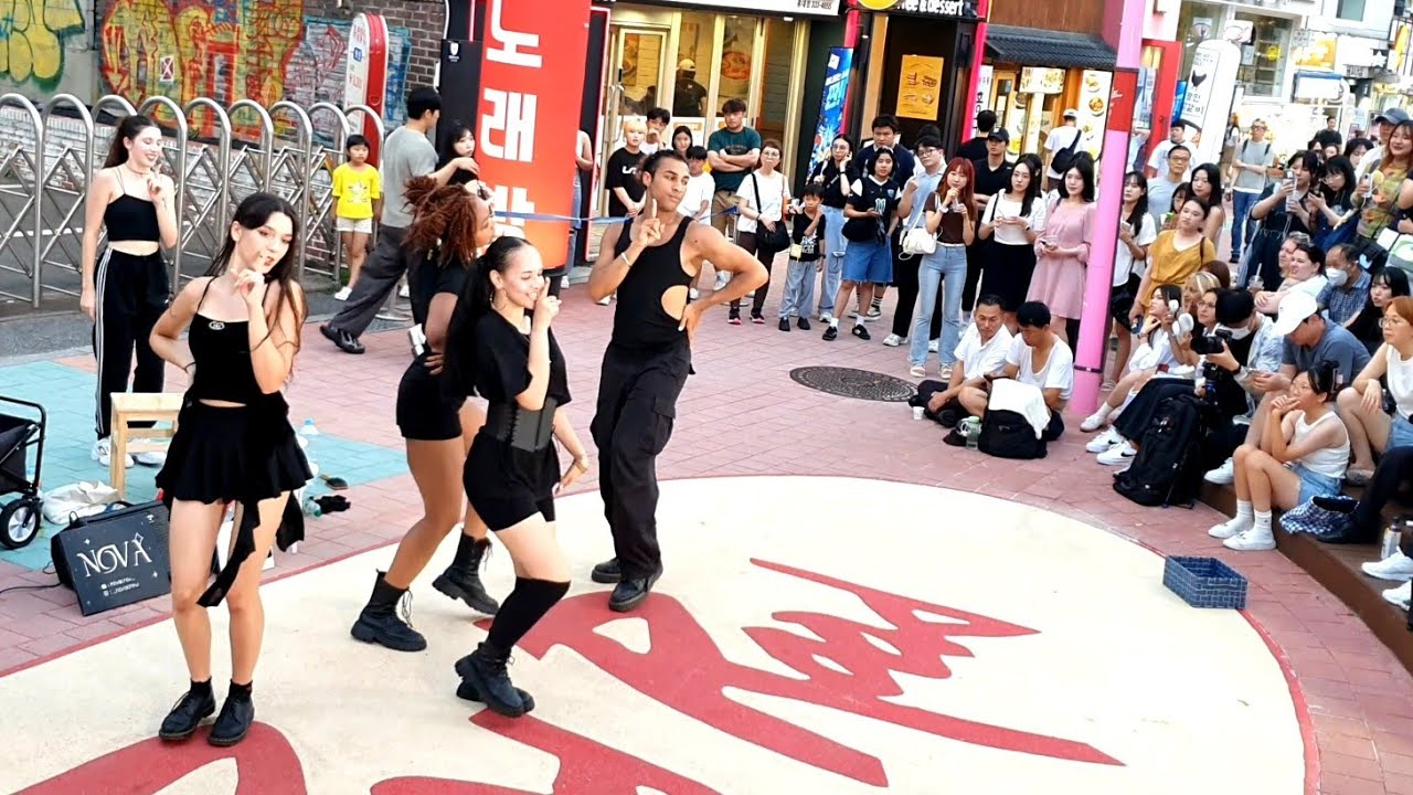 [STREET ARTIST] NOVA, MULTINATIONAL DANCE TEAM. HONGDAE BUSKING. 240802.
