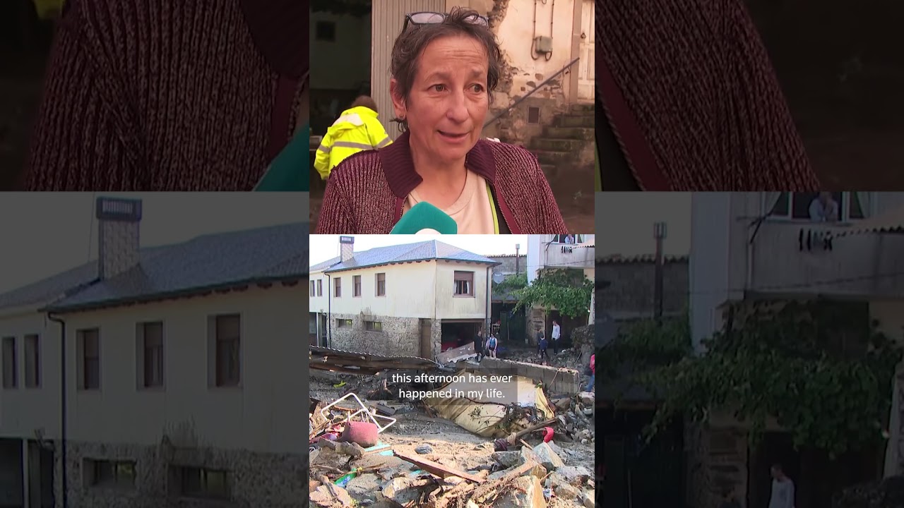 Flash floods destroy houses in northern Spain