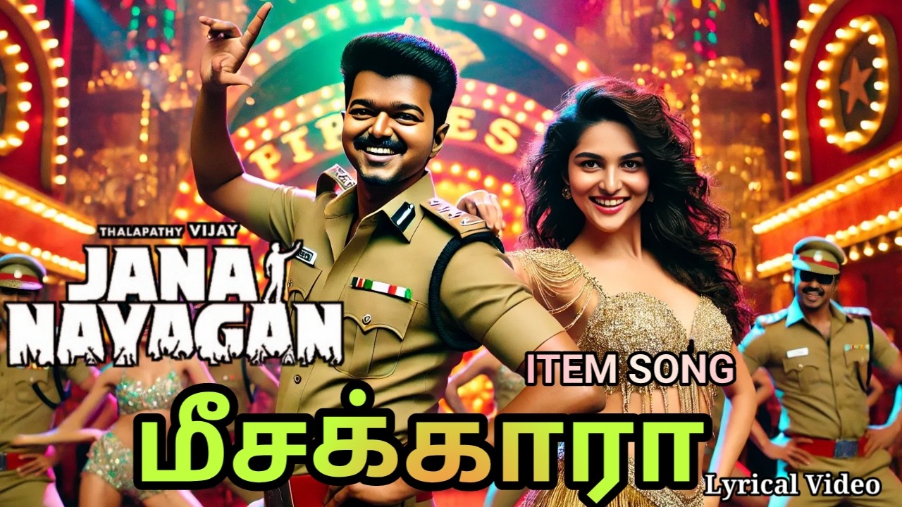 Meesakaraa - Lyrical Video | Jana Nayagan | Thalapathi Vijay | kayadu Lohar | Anirudh | Item Song