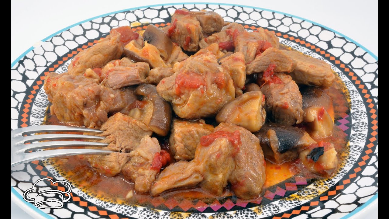 Como hacer lomo de cerdo con setas y pimientos Javier Romero