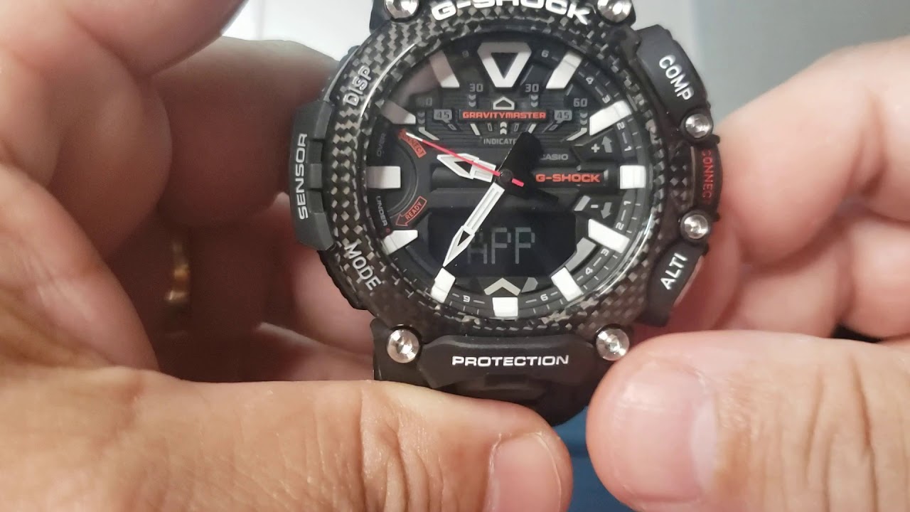 CASIO G-SHOCK GRAVITYMASTER GR-B200 VIA APP G-SHOCK CONNECT