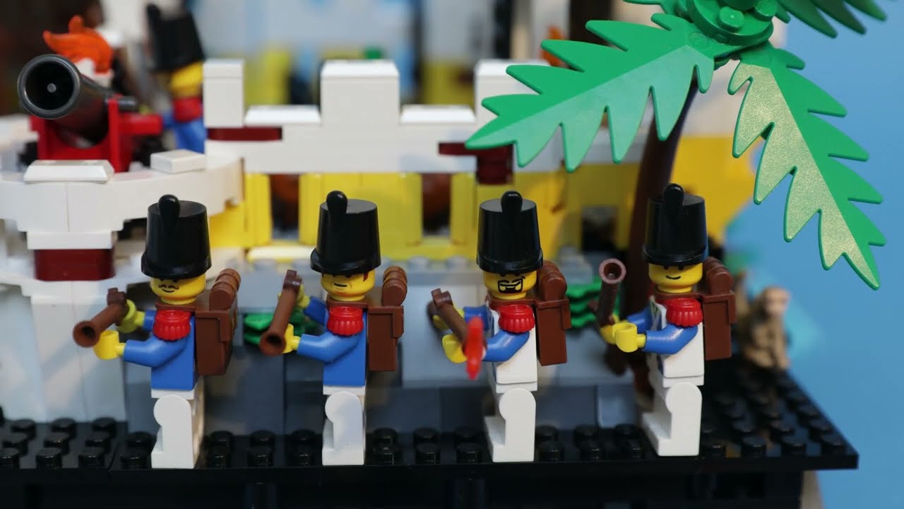 LEGO® Pirate Battle Stop Motion  - The battle of Eldorado - Black seas Barracuda