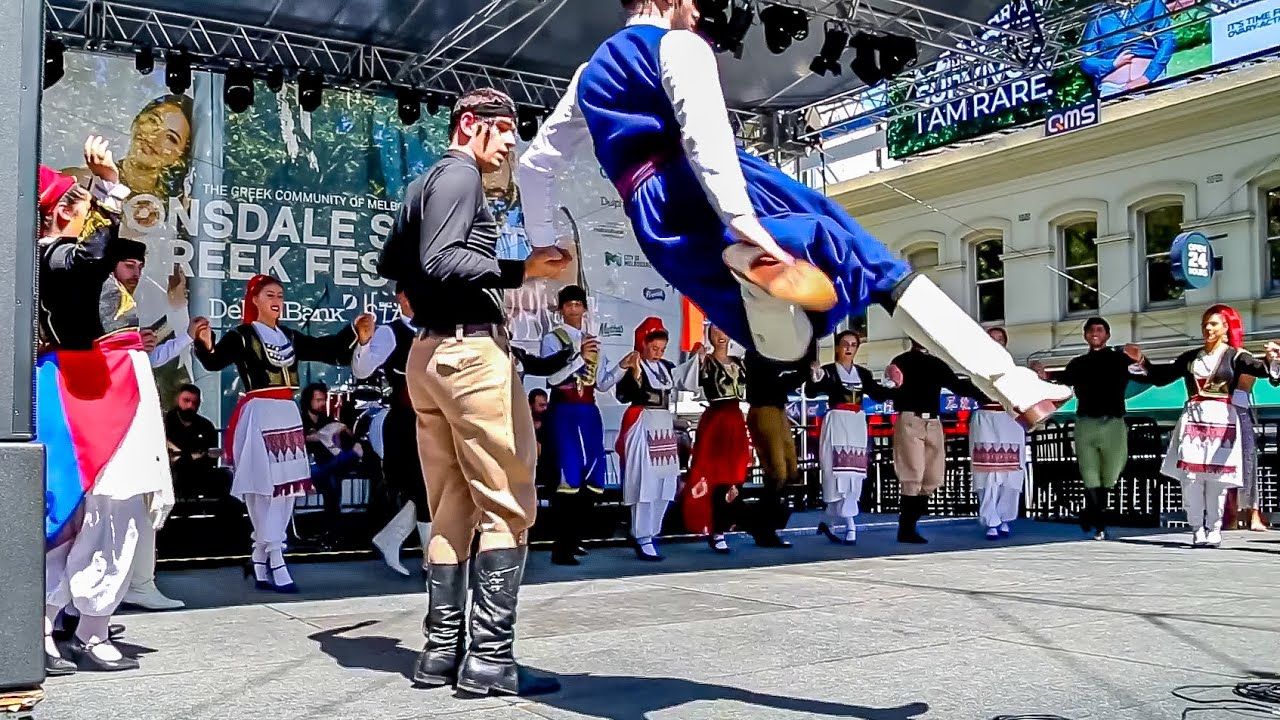 32nd Lonsdale Street Greek Festival - Cretan Brotherhood Pre-Senior Dance Group - Maleviziotiko