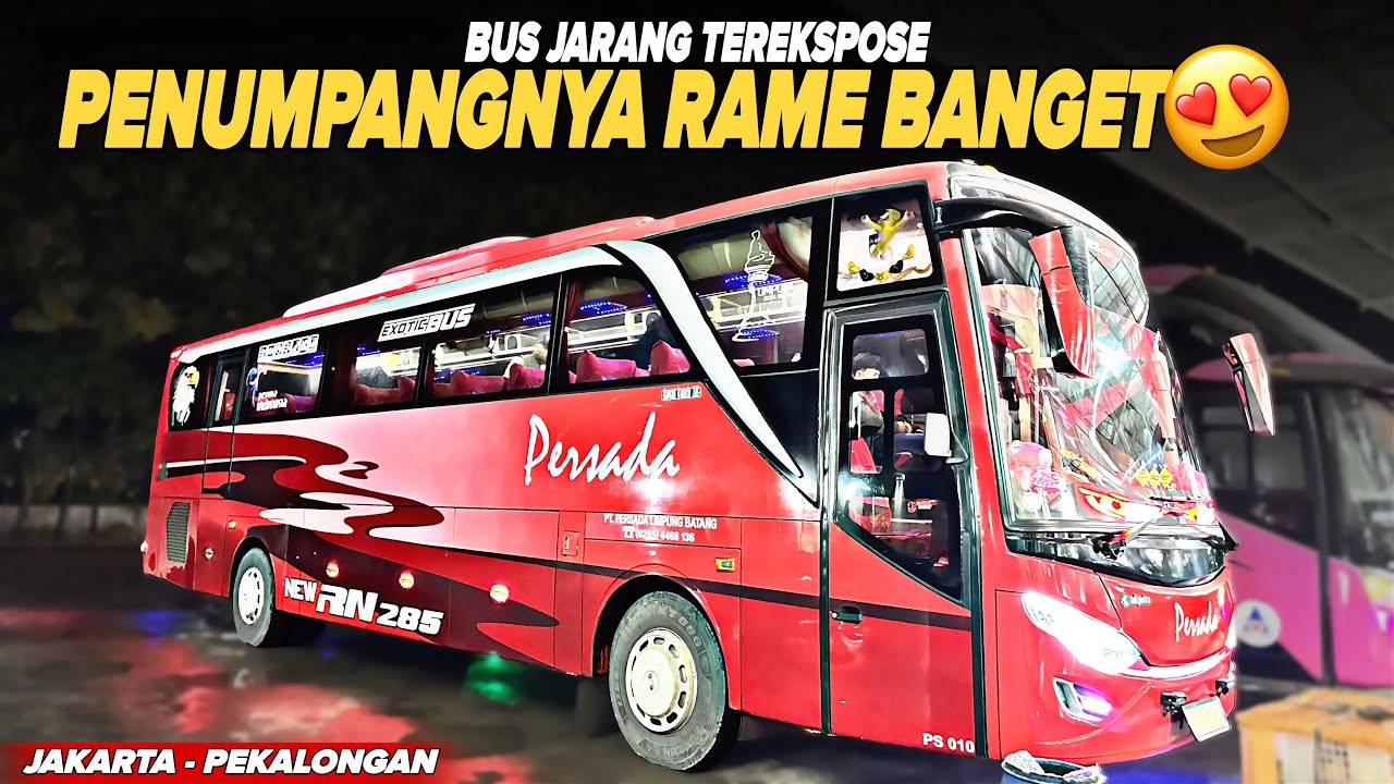 Mencoba Bus Jarang Terekspose, Ternyata Nyaman Bangetttt 😍 | Trip Bus Persada Jakarta - Pekalongan 