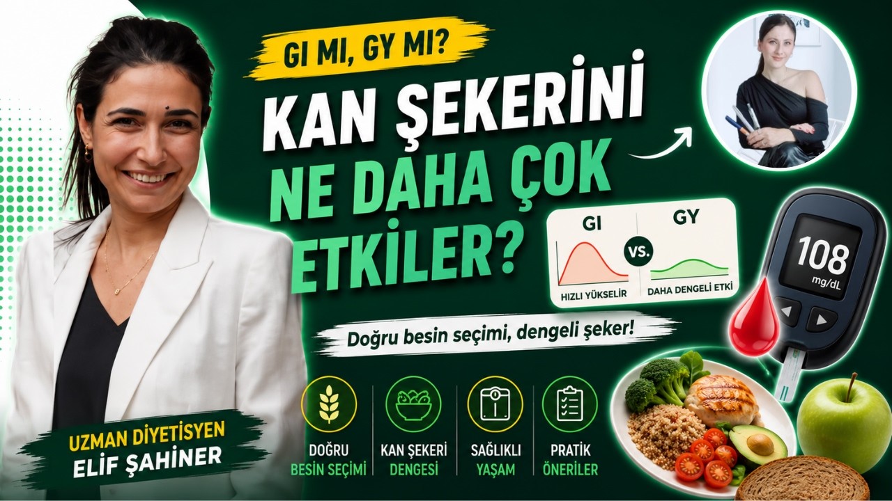 Glisemik Indeks ve Glisemik Yük hakkında pratik bilgiler/ Uzman Dyt. Elif Şahiner