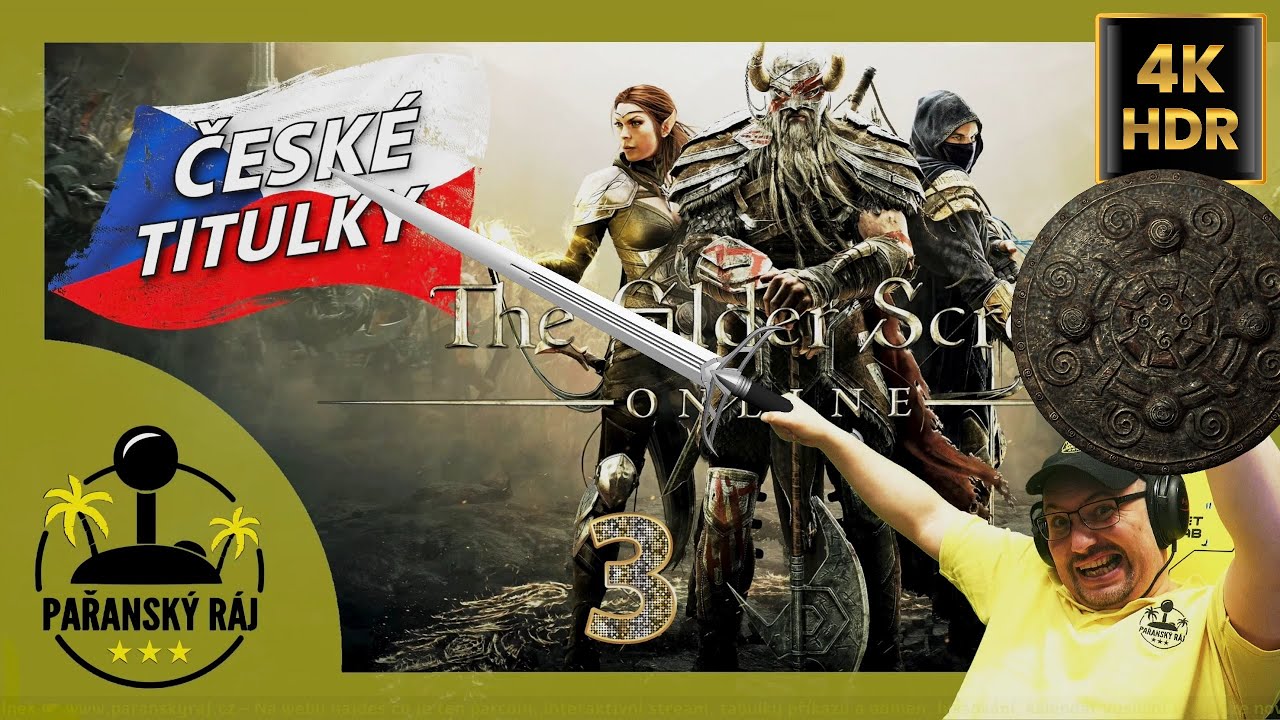 The Elder Scrolls Online | #3 Gameplay / Let's Play s AI če&scaron;tinou přes PC na Ultra | CZ 4K60 HDR
