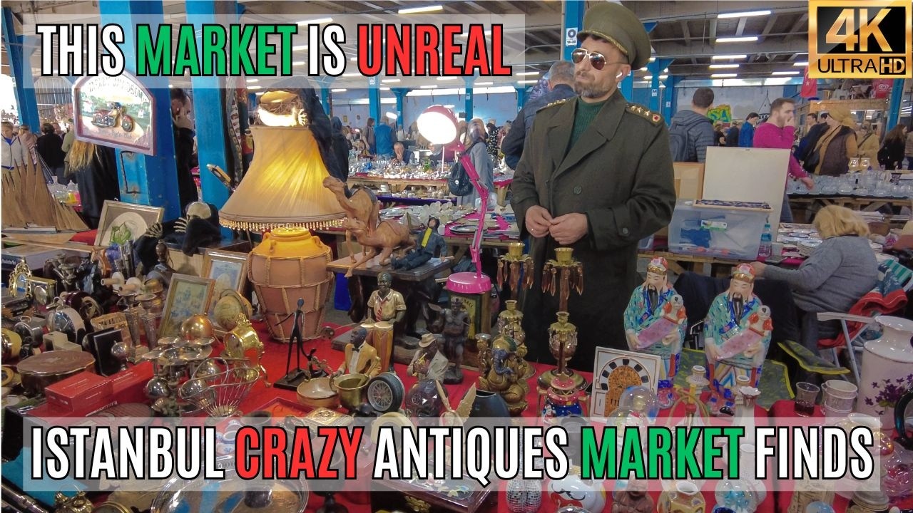 ISTANBUL Antique & Collectibles Bazaar 2025 | Vintage Phones, Old Coins, Porcelain Tea Sets (4K)