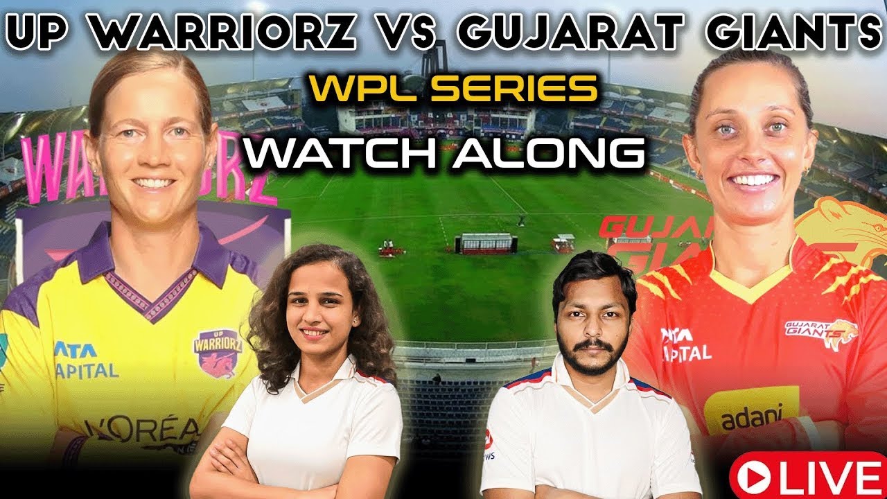 [VERTICAL]UP Warriorz vs Gujarat Giants LIVE | WPL Watch Along & Live Reactions