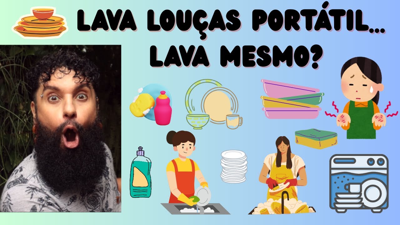 Comprei a Lava Louças Portátil Mais Barata do Mercado...  Será que lava mesmo? Bora conferir!!!