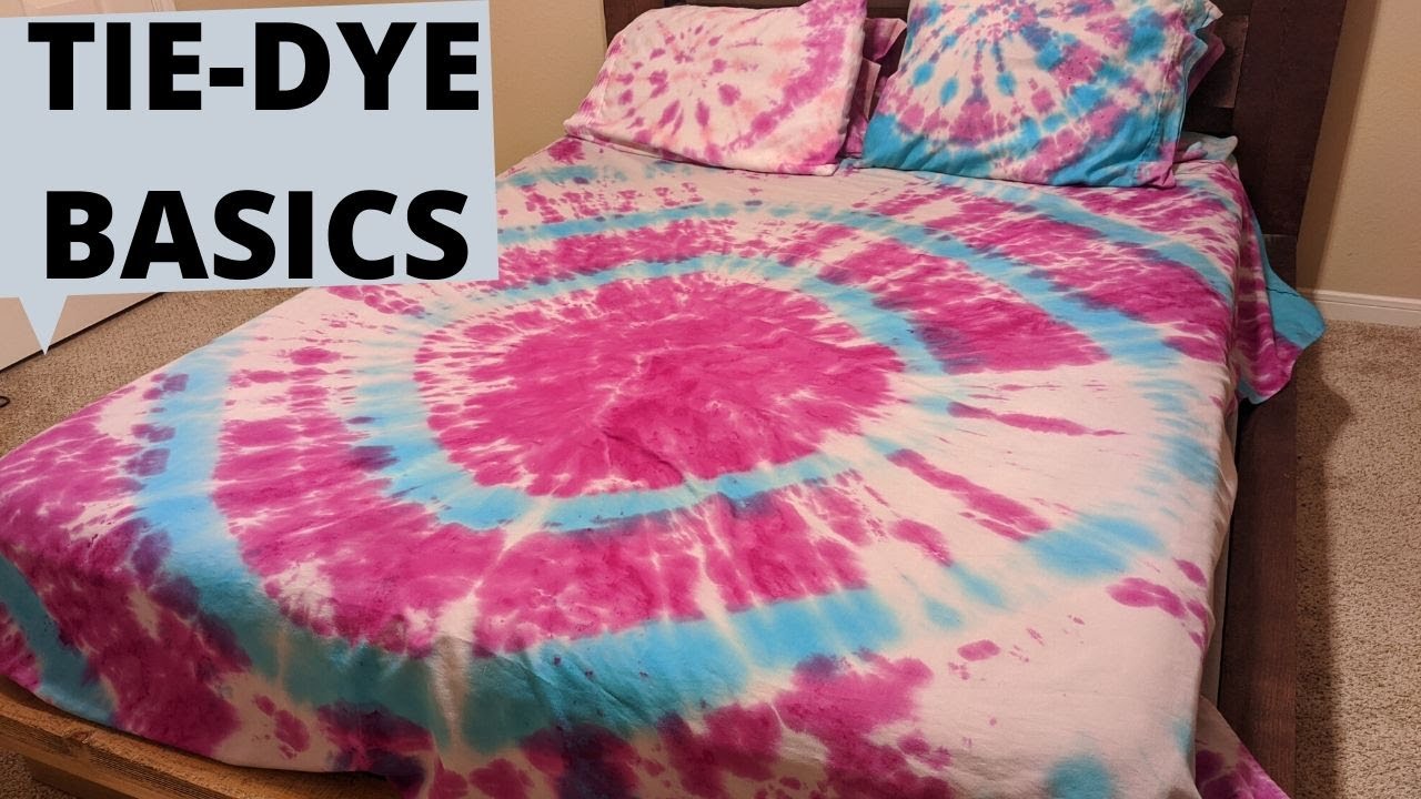 HOW TO TIE-DYE SHEETS (for beginners)