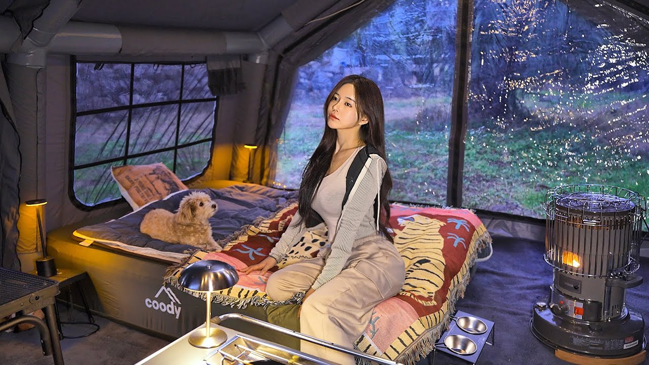 Роскошная большая палатка AirTent гостиничного типа | Уютно и тепло