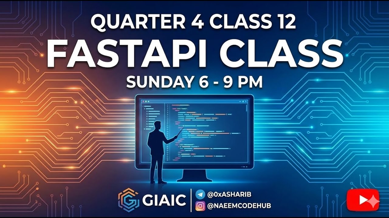 Quarter 4 Class 12 Sunday 6 to 9 pm GIAIC Sir @0xAsharib @naeemcodehub ​