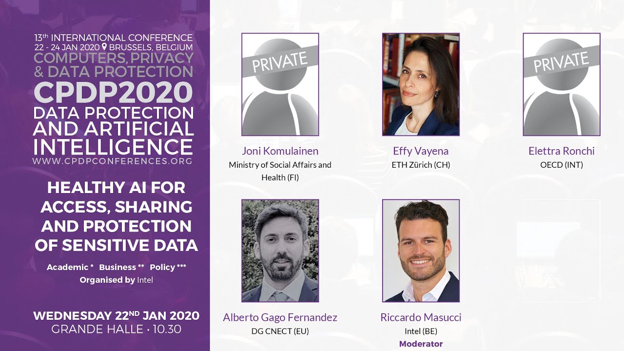 CPDP 2020: Healthy AI for access, sharing and protection of sensitive data.