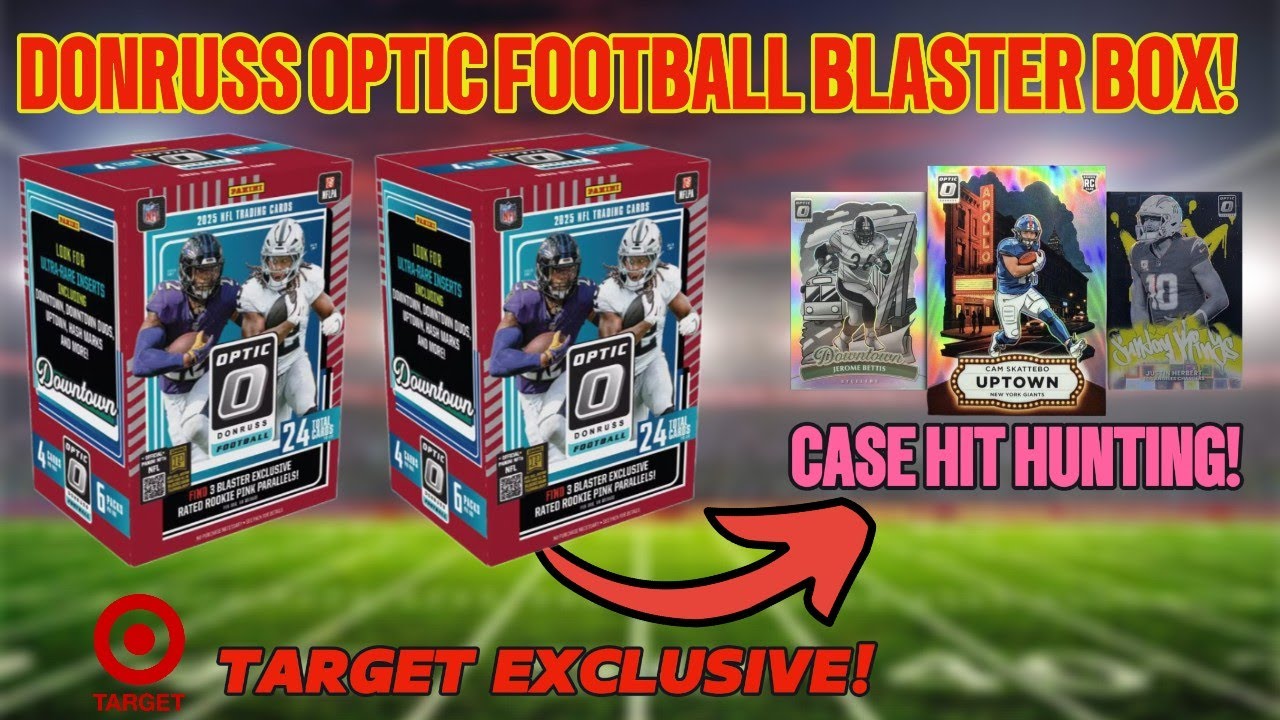 🤯2025 DONRUSS OPTIC FOOTBALL TARGET EXCLUSIVE BLASTER BOX REVIEW!🔥