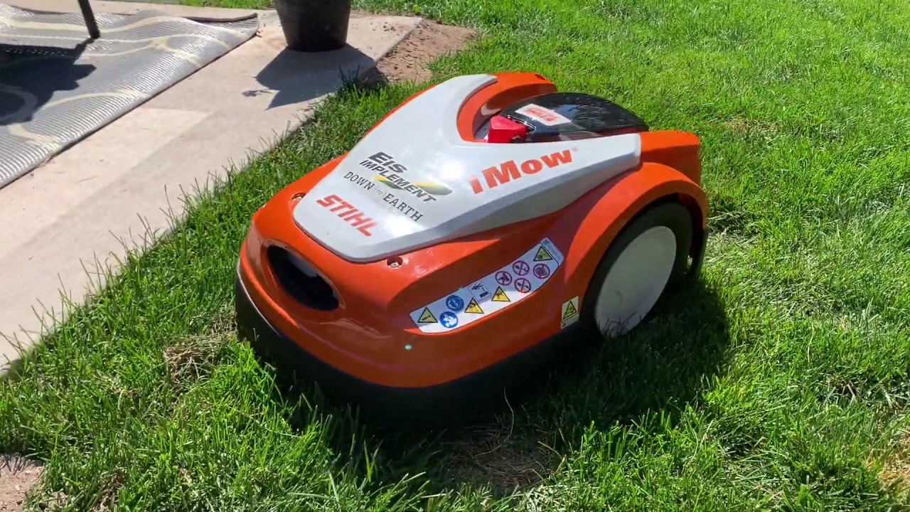 Stihl iMow robotic lawn mower install operation with secondary areas