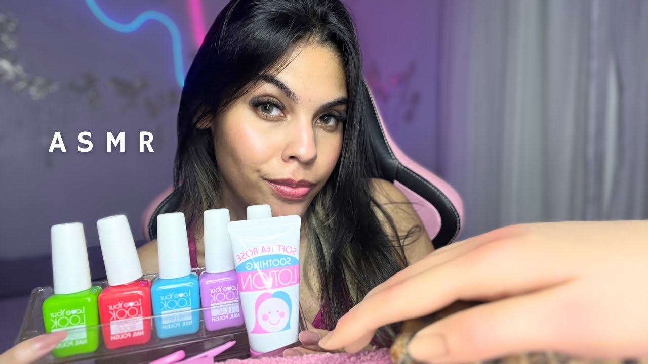 ASMR Fazendo suas unhas Roleplay 💅🏼(manicure formigante para relaxamento)