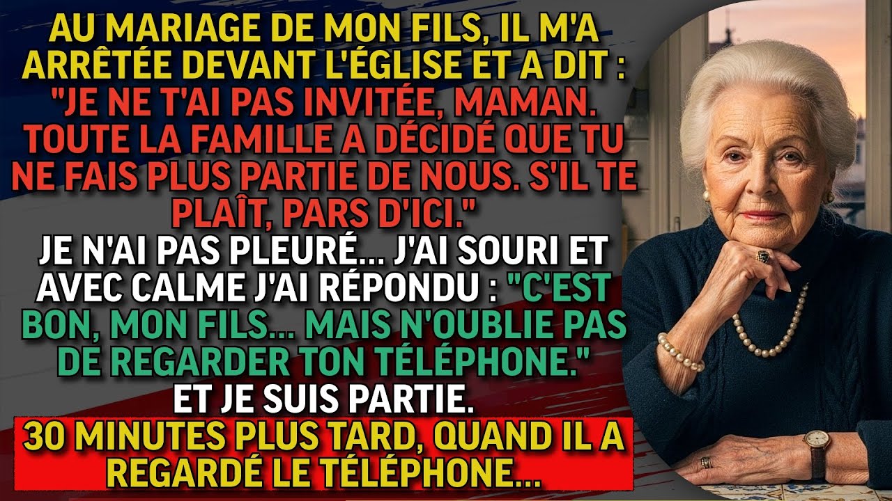 Il m'a chassée de l'église avec mépris. 30 min plus tard, il me cherchait désespéré dans la foule.