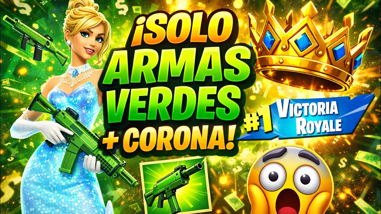 Challenge Solo Armas Verde Fortnite Mas Corona