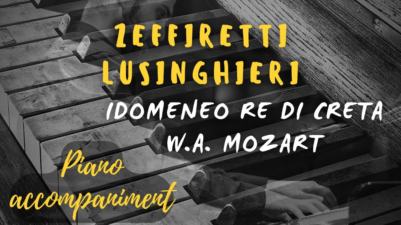 Zeffiretti lusinghieri MOZART KARAOKE Piano accompaniment