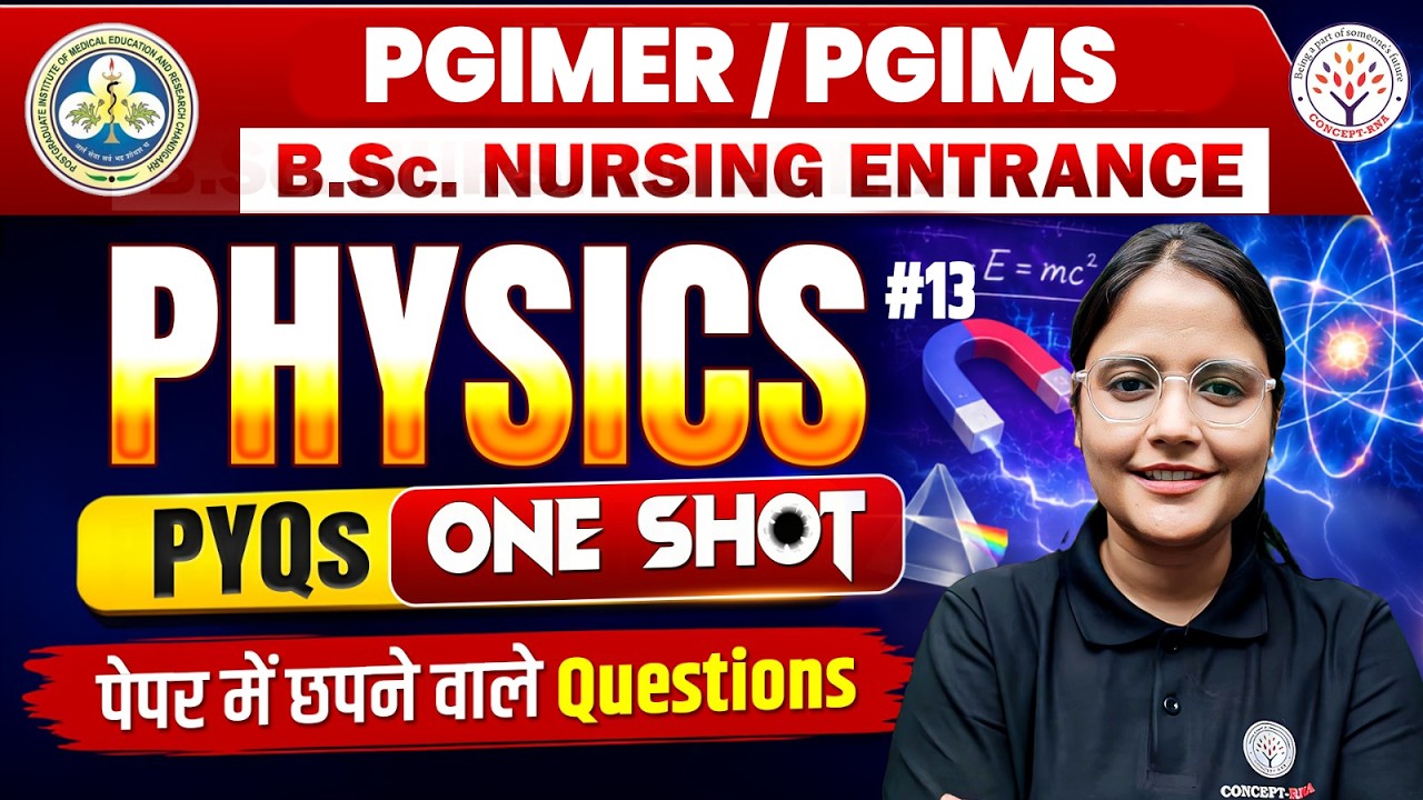 PGIMER,PGIMS Rohtak BSc Nursing Preparation | Physics Revision Class | PGIMER Chandigarh BSc Nursing